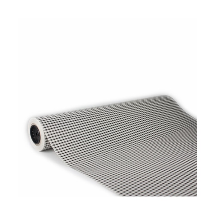 Bobina de Papel de Regalo Cuadros Vichy Negros 62cms 80m
