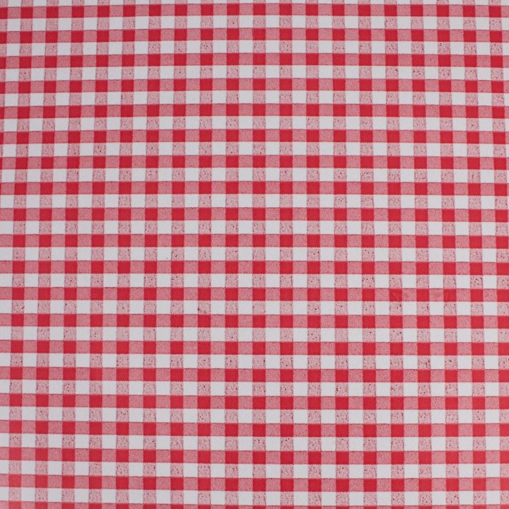 Bobina de Papel de Regalo Cuadros Vichy Rojos 62cms 80m