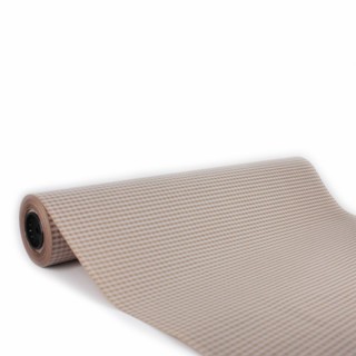 Bobina de Papel de Regalo Kraft Cuadros Vichy Blancos 62cms 100m