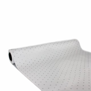 Bobina de Papel de Regalo Estrellitas Plata 62cms 80m