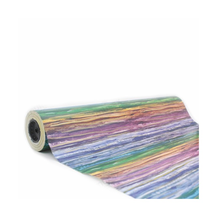 Bobina de Papel de Regalo Estucado Rayas Varios Colores 62cms 80m