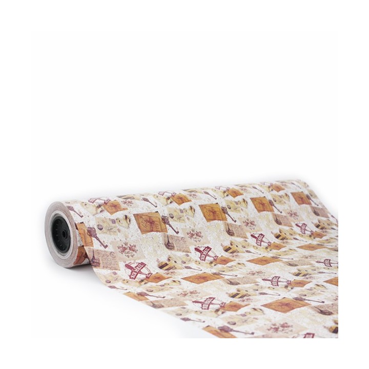 Bobina de Papel de Regalo Infantil Aviones 62cms 80m