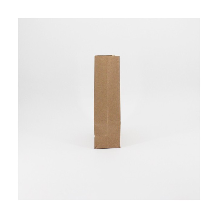 Bolsa Americana de Papel sin Asa Kraft Marrón 14+7x25 Caja de 600 Unidades