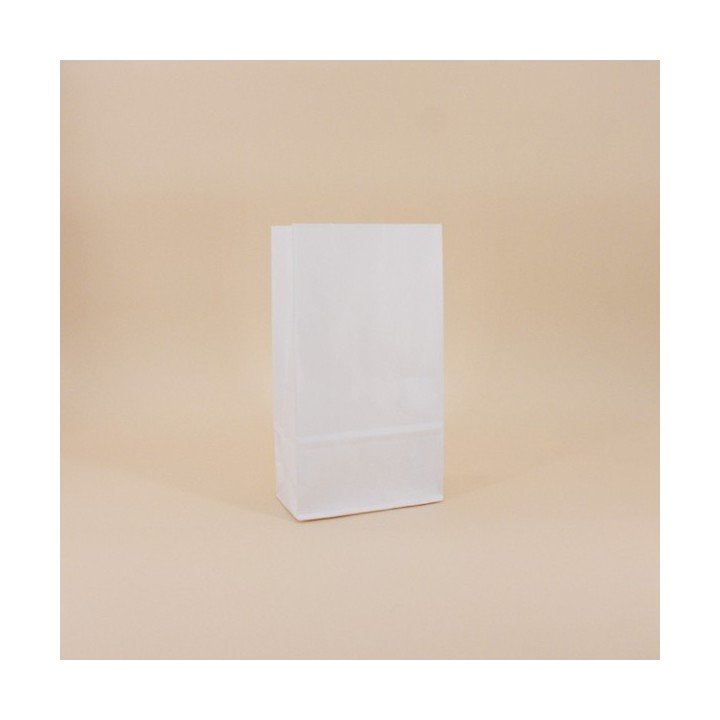Bolsa Americana de Papel sin Asa Celulosa Blanca 14+7x25 Caja de 900 Unidades