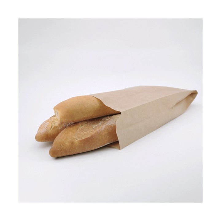 Bolsa de Papel Sobre Pan 3 Barras 20+5x50 Caja de 1.000 Unidades