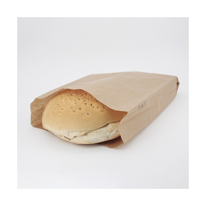 Bolsa de Papel Sobre Pan 24+7x41 Caja de 1.000 Unidades