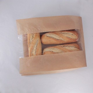 Bolsa de Papel Sobre 30+11x40 Con Ventana Caja de 1.000 Unidades