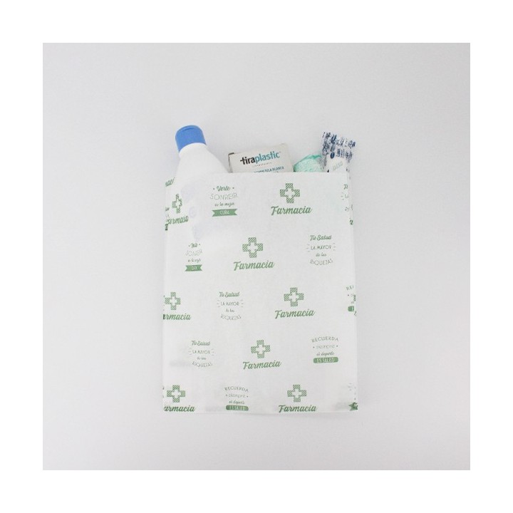 Bolsa de Papel Sobre Farmacia 20+5x30 Caja de 1.000 Unidades
