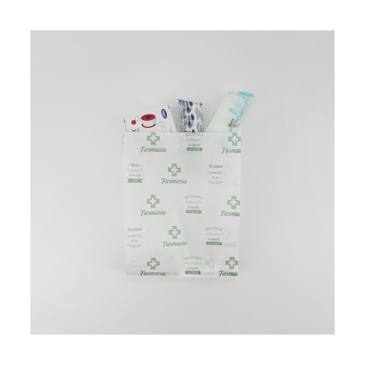 Bolsa de Papel Sobre Farmacia 14+6×21 Caja de 1.000 Unidades